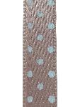 Ruban satin imprimé à Pois - Coloris Saumon - Le mètre  