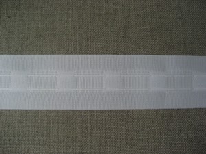 Rufflette pour rideaux 35mm Blanc - Le mètre 