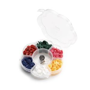 MINI BOUTONS PRESSIONS PLASTIQUES PRYM LOVE - BOITE DE 72