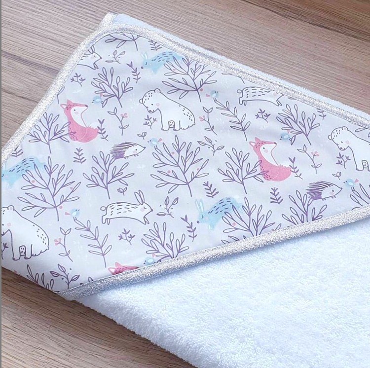 TISSU EPONGE BOUCLETTE AU METRE - BLANC