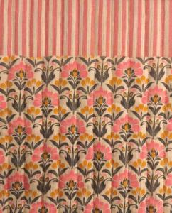 TISSU 100% COTON double gaze matelassé- Bi-face