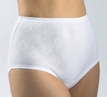 Culotte Haute Classique Ajourée Blanc 100% Coton peigné - Taille 2 à 7