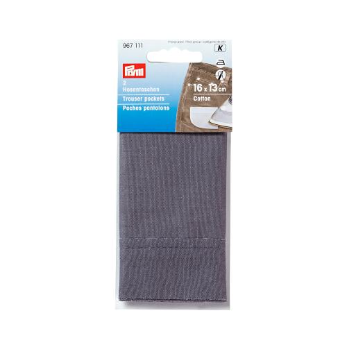 POCHE POUR PANTALON - GRIS - Lot de 2