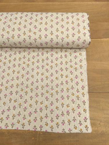 Tissu Double gaze Imprimé Fleurs - au mètre 