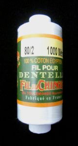 Fil pour dentelle - Fil au Chinois - 80/2 - 1000m