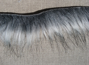 Galon imitation fourrure Coloris Gris - Le mètre