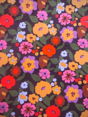 TISSU VELOURS COTELÉ LIBERTY MILLERAIES - Multicolore - Au mètre