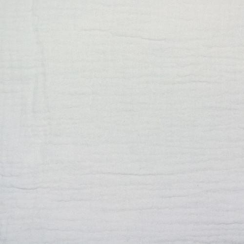 TISSU DOUBLE GAZE GAUFRÉE - ECRU - 100% coton  - au mètre 