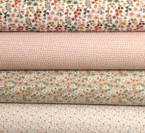 Tissu 100% Coton Imprim Liberty-Fleurs