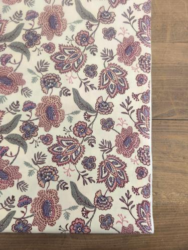 Tissu Demi Natté imprimé Fleurs - Laize 150cm - Au mètre ou 1/2 mètre