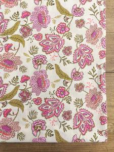 TISSU 100%  COTON  IMPRIME  FLEURS au mètre