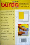 Papier calque carbone BURDA pour patrons de couture JAUNE et BLANC