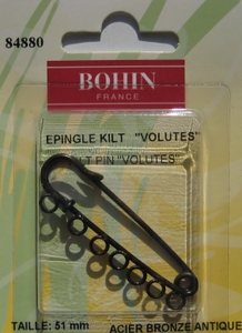Epingle kilt à customiser - bronze - 51mm - BOHIN France