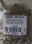 Epingle à nourrice / sureté - Tailles assortiment - 144 épingles - BOHIN France