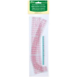 Lot de 2 Règles courbes + 1 mini règle plate  Clover 