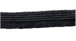 Balayette pour costume d'Arlésienne - Galon Frangé - Noir - Au mètre