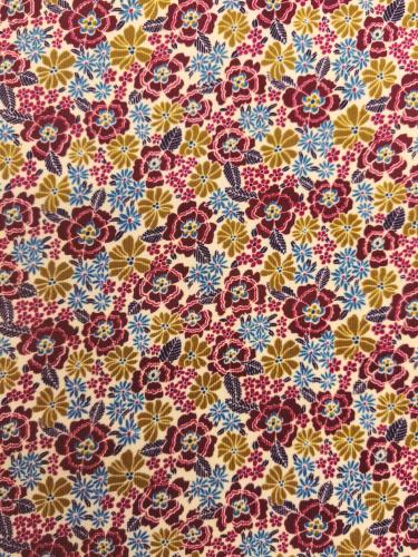 TISSU VELOURS COTELÉ LIBERTY MILLERAIES - Multicolore - Au mètre