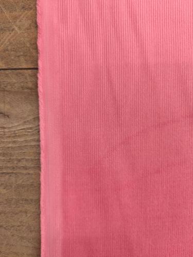 TISSU VELOURS MILLERAIES- 100% coton - ROSE LAYETTE au mètre