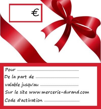 CARTE CADEAU sur mesure - 30€ et +