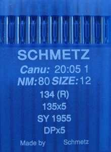 Aiguille talon rond Schmetz pour machine à coudre Industrielle 134 ( R ) - Taille n°80