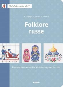 Livre "Folklore russe" au point de croix - Editions Mango
