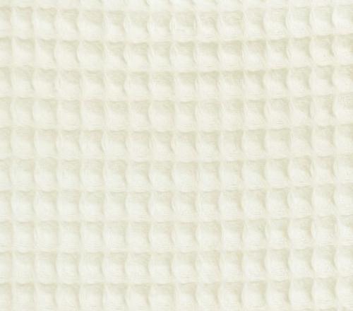 Tissu Eponge Gaufré Nid d'abeille - Ecru - au mètre 