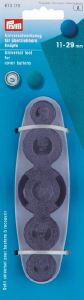 Outil de pose universel pour boutons à recouvrir - 5 diamètres - 11 à 29mm