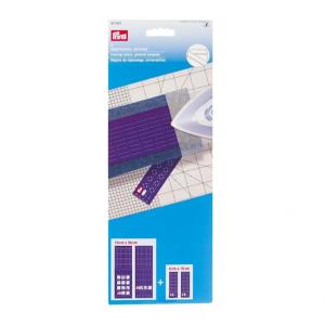 Règles de repassage pour ourlets universelles Prym - lot de 2 tailles - 10x30cm et 5x15cm