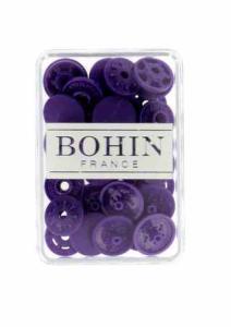 BOUTONS PRESSIONS MAGIQUES SANS PINCE - Violet 13mm