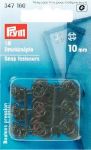 Boutons pression 10mm en plastique noir - lot de 18 -Prym