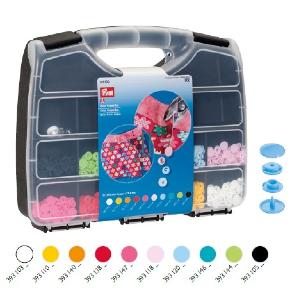 Coffret de Boutons Pression plastique Prym - 10 couleurs x 30 pressions