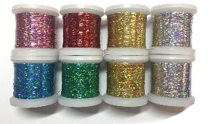 Fil Madeira SPECTRA Holographic Broderie machine  - 8 bobines x 100m - Coffret assortiment