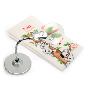 LAMPE LOUPE A LED SUR SOCLE DE TABLE - PURELITE CFPL03