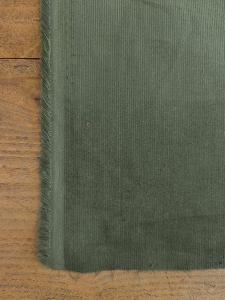 TISSU VELOURS MILLERAIES- 100% coton - KAKI FONCE au mètre