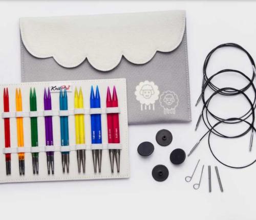 Coffret aiguilles à tricoter circulaires interchangeables KnitPro TRENDZ 50620