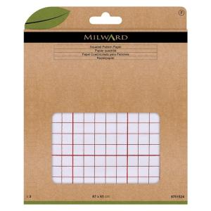 PAPIER A PATRON QUADRILLE MILWARD 