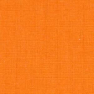 Tissu uni 100% Coton MANDARINE - vendu au mètre ou au 1/2 mètre