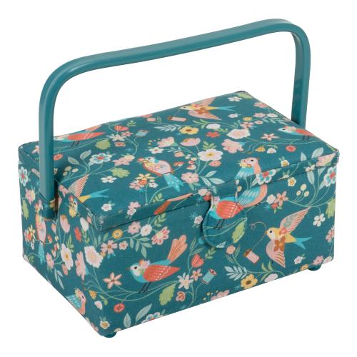 Boite a couture Motif Floral et Oiseaux