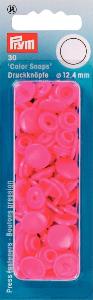 Boutons Pression plastique Fuschia - Lot de 30 - 12,4mm Prym