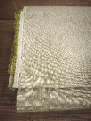 Tissu Demi Natté vert Chiné - Laize 150cm - Au mètre ou 1/2 mètre