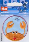 MOTIF ECUSSON THERMOCOLLANT  "Crabe orange"