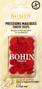 BOUTONS PRESSIONS MAGIQUES SANS PINCE - Rouge 13mm