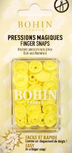 BOUTONS PRESSIONS MAGIQUES SANS PINCE - Jaune 13mm