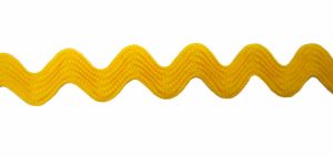 Serpentine 14mm JAUNE polyester - le metre 