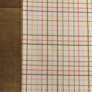 TISSU 100%  COTON  IMPRIME  CARRES au mètre