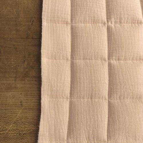 TISSU 100% COTON double gaze matelassé- Ton peau