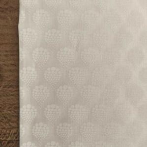 Tissu Faux uni imprimé dessins géométriques blanc - 100% Coton -  au mètre