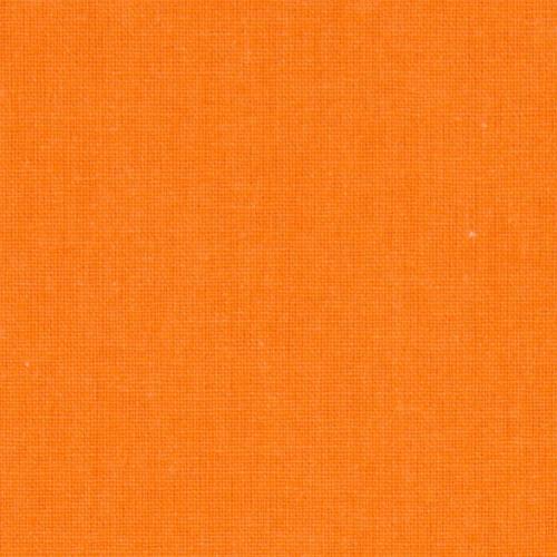 Tissu uni 100% Coton MANDARINE - vendu au mètre ou au 1/2 mètre