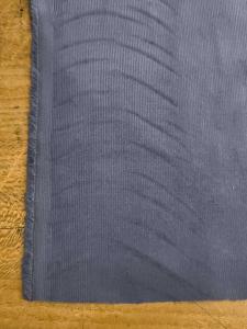 TISSU VELOURS MILLERAIES BLEU- 100% coton - au mètre