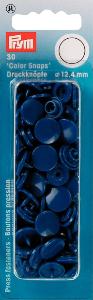 Boutons Pression plastique - Bleu Foncé - lot de 30 - 12,4mm Prym